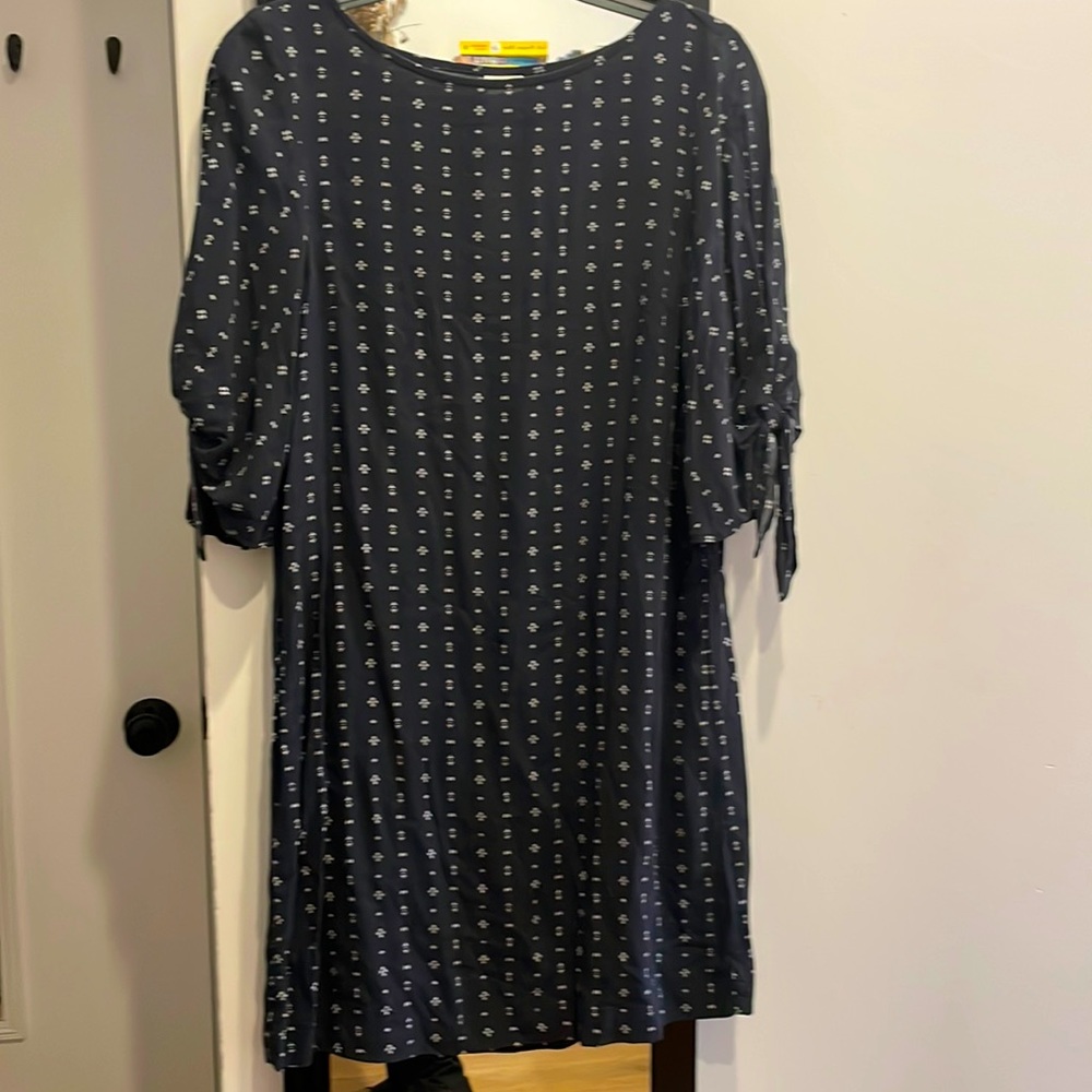 Navy blue 3/4 summer dress (4)